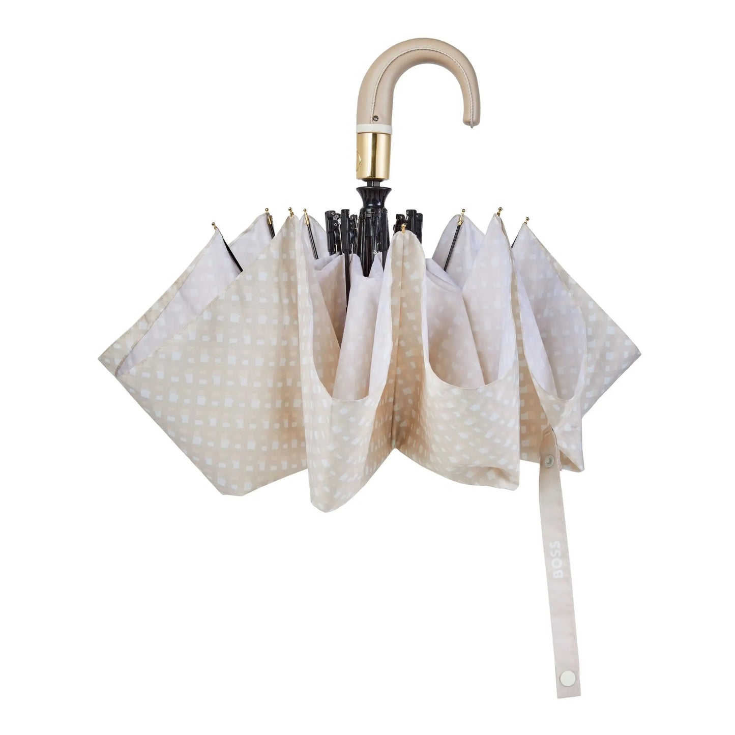 HUGO BOSS HUF310X Ομπρέλα Αυτόματη Pocket Monogramme Nude Umbrella Hugo Boss