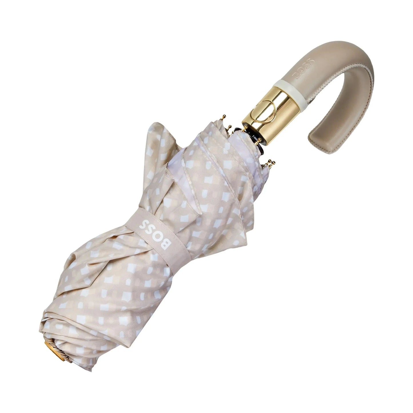 HUGO BOSS HUF310X Ομπρέλα Αυτόματη Pocket Monogramme Nude Umbrella Hugo Boss