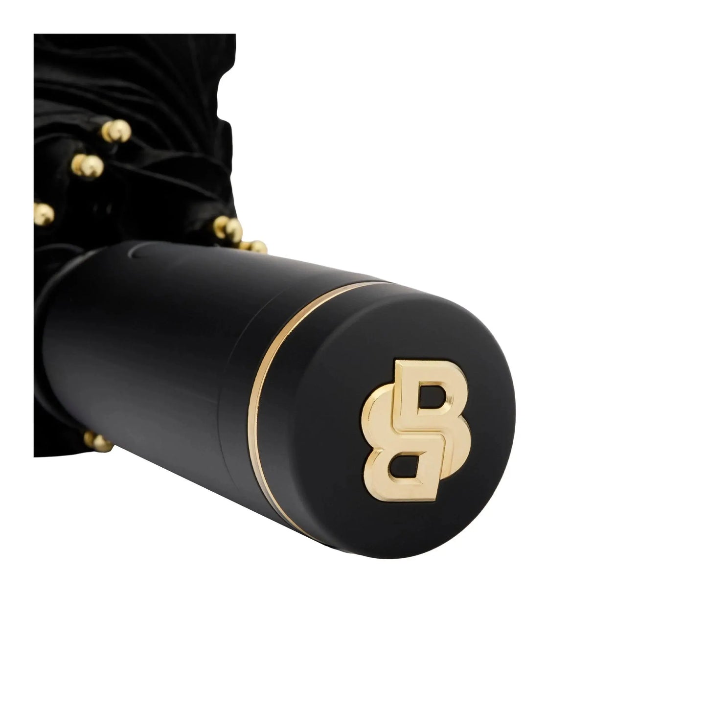 HUGO BOSS HUF520A Ομπρέλα Pocket Double B Black & Gold Umbrella