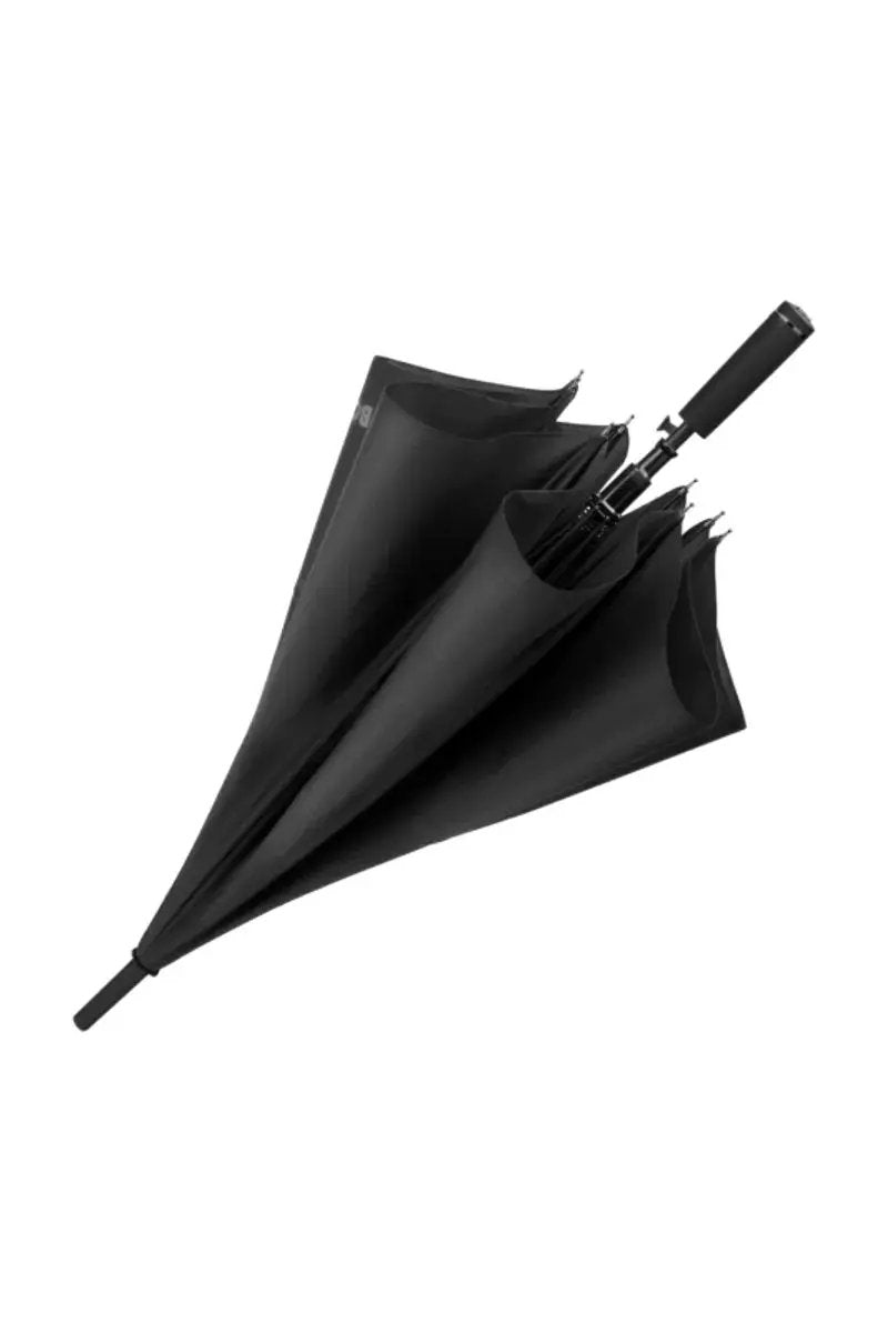 HUGO BOSS HUN520D Ομπρέλα Double B Black & Gun Umbrella Hugo Boss