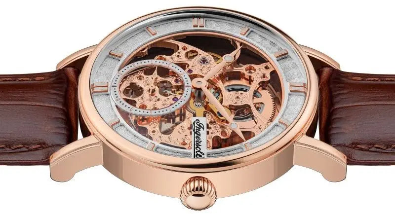 Ingersoll I00401B Herald Automatic Brown Leather Strap