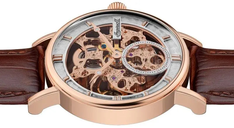 Ingersoll I00401B Herald Automatic Brown Leather Strap