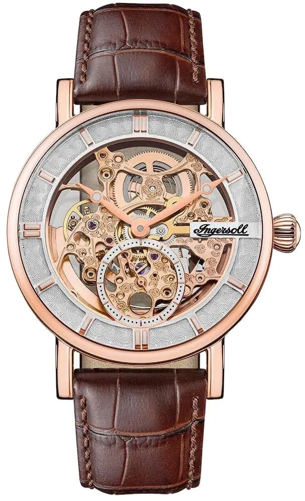 Ingersoll I00401B Herald Automatic Brown Leather Strap