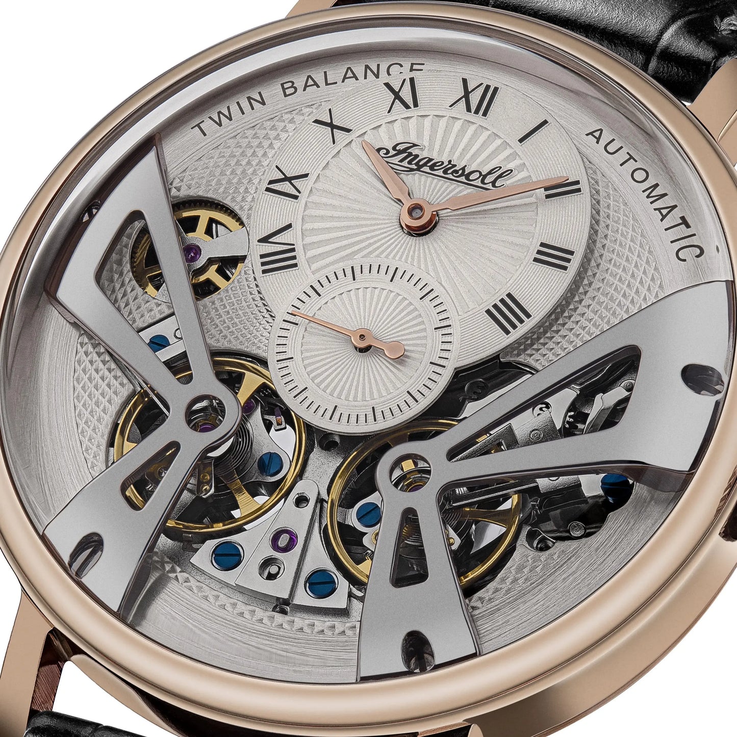 Ingersoll I13101 Tennessee Automatic Black Leather Strap