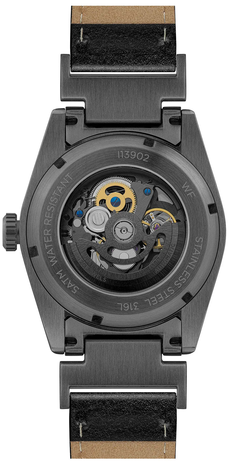Ingersoll I13902 Scovill Automatic Black Leather Strap