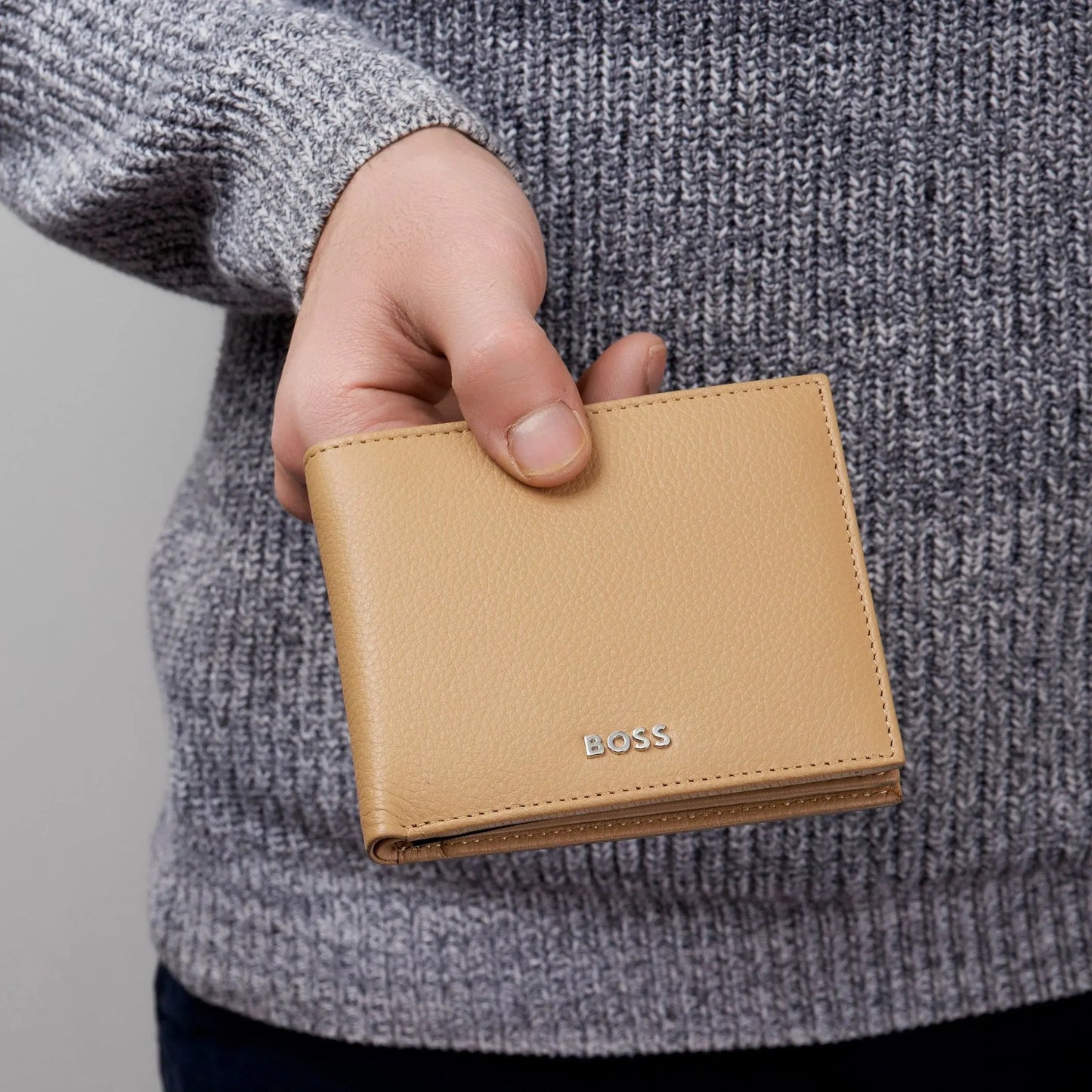 HUGO BOSS HLN416X Πορτοφόλι Classic Grained Camel Wallet