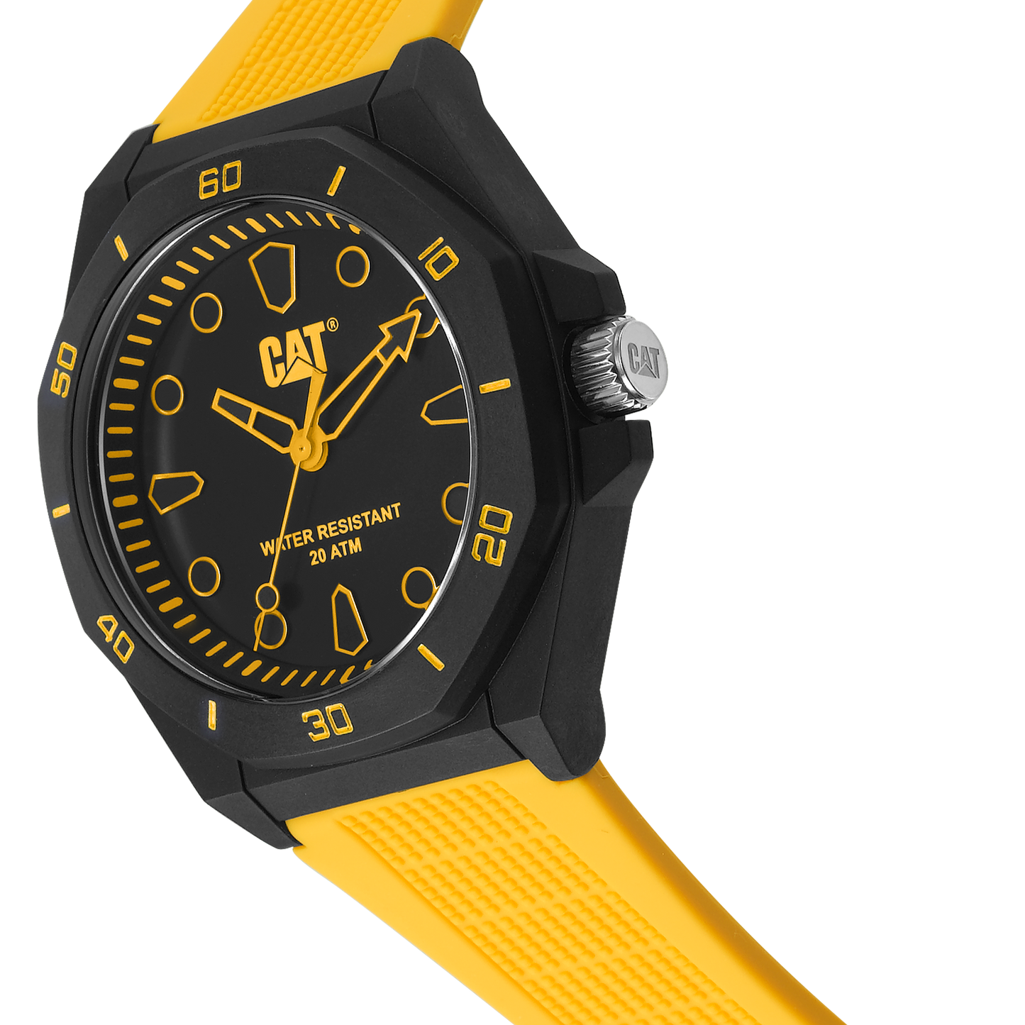 CATERPILLAR JA11027117 Octa Shield Yellow Silicon Strap