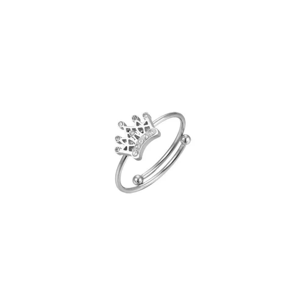 Luca Barra JA102 Children's Steel Ring with Daisy
