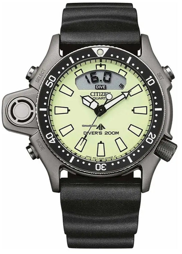 Citizen JP2007-17W Promaster Aqualand Divers Black Rubber Strap