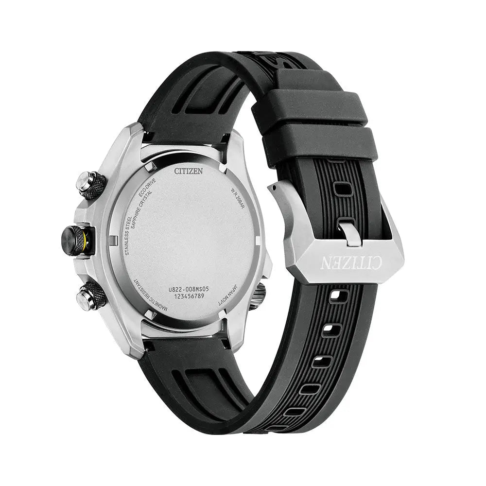 Citizen JV1007-07E Promaster Land Eco Drive Chronograph Black Rubber Strap