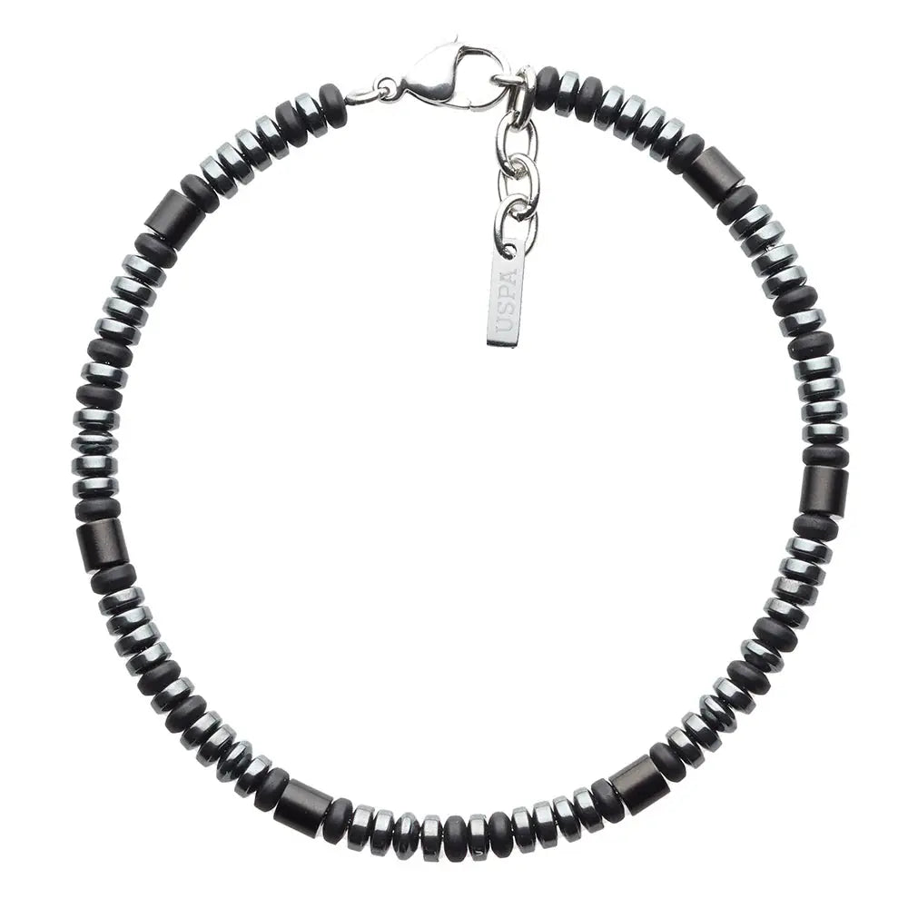 U.S. POLO JW9262BR Ανδρικό Βραχιόλι Από Ανοξείδωτο Ατσάλι και Αιματίτη