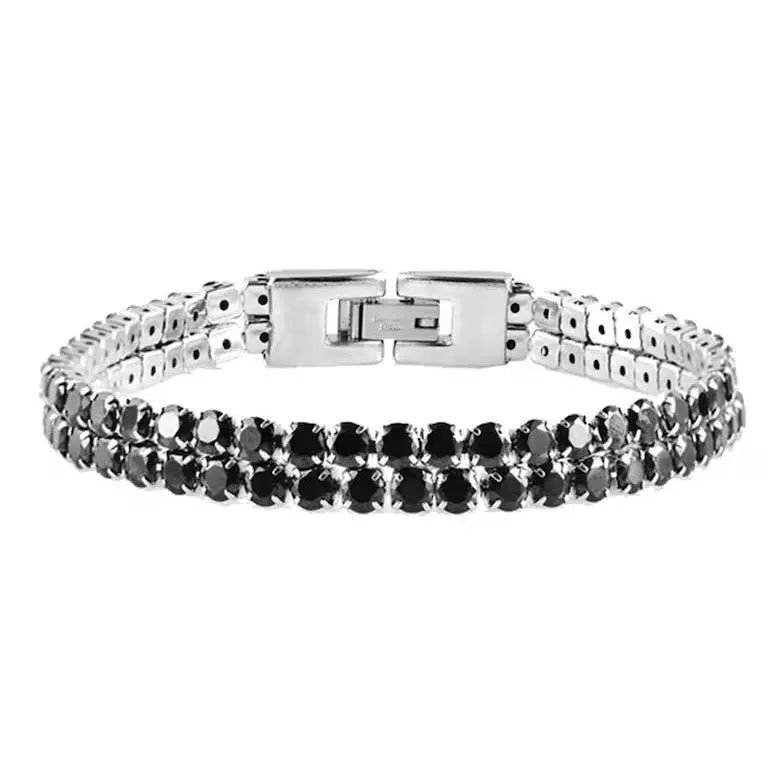 US POLO JW9210BR Men's Steel and Leather Bracelet