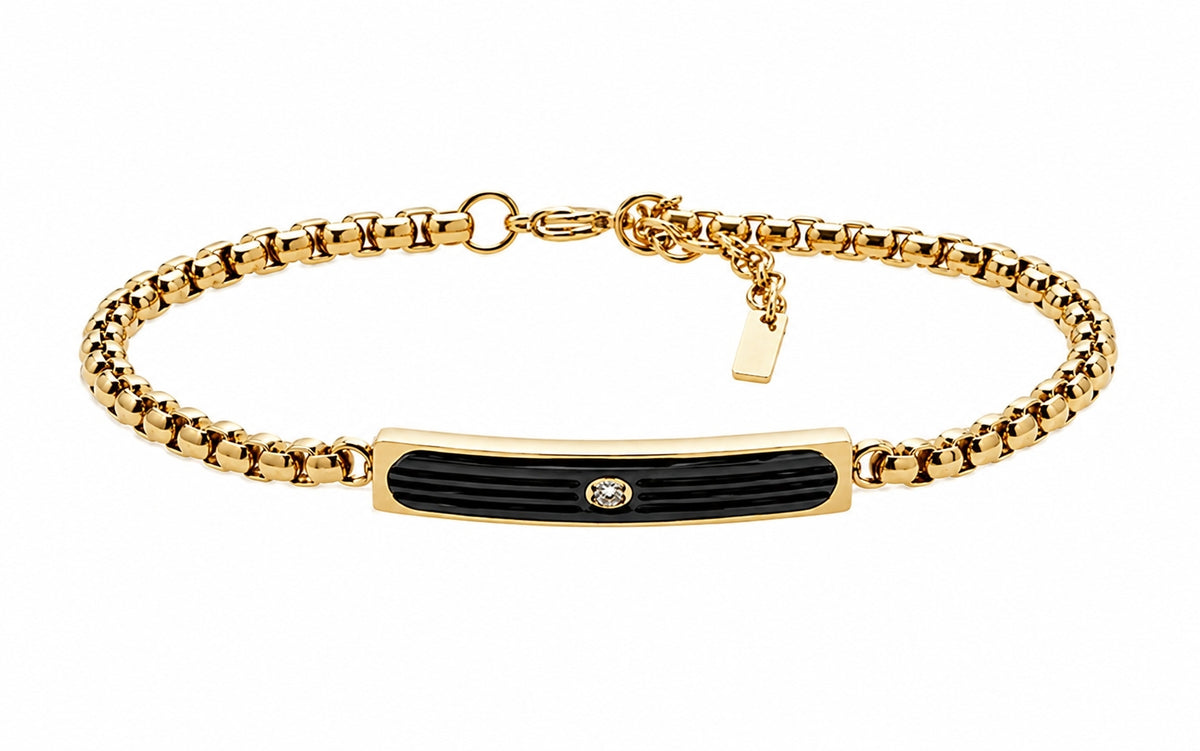 U.S. POLO JW9315BR Ανδρικό Βραχιόλι Από Επιχρυσωμένο Ατσάλι