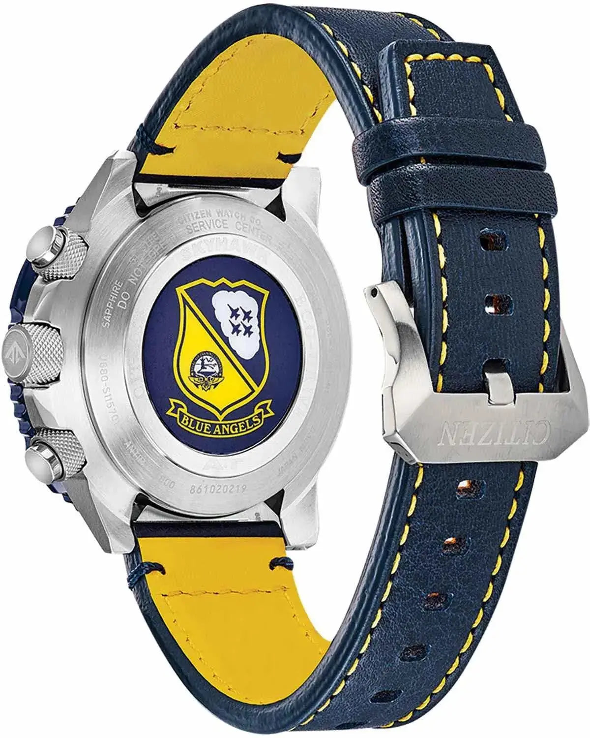 Citizen JY8078-01L Eco-Drive Skyhawk A-T RadioControlled Blue Leather Strap