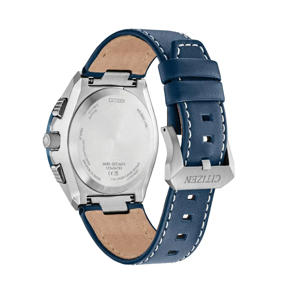 Citizen JY8148-08L Promaster Sky Eco-Drive RadioControlled Blue Leather Strap