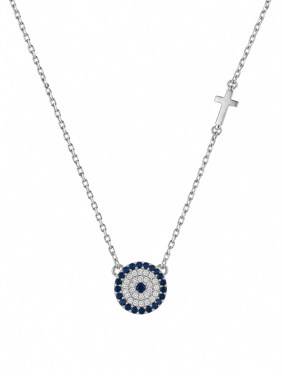 Ballerina Necklace With Zirconia GM208W In Platinum Plated Silver