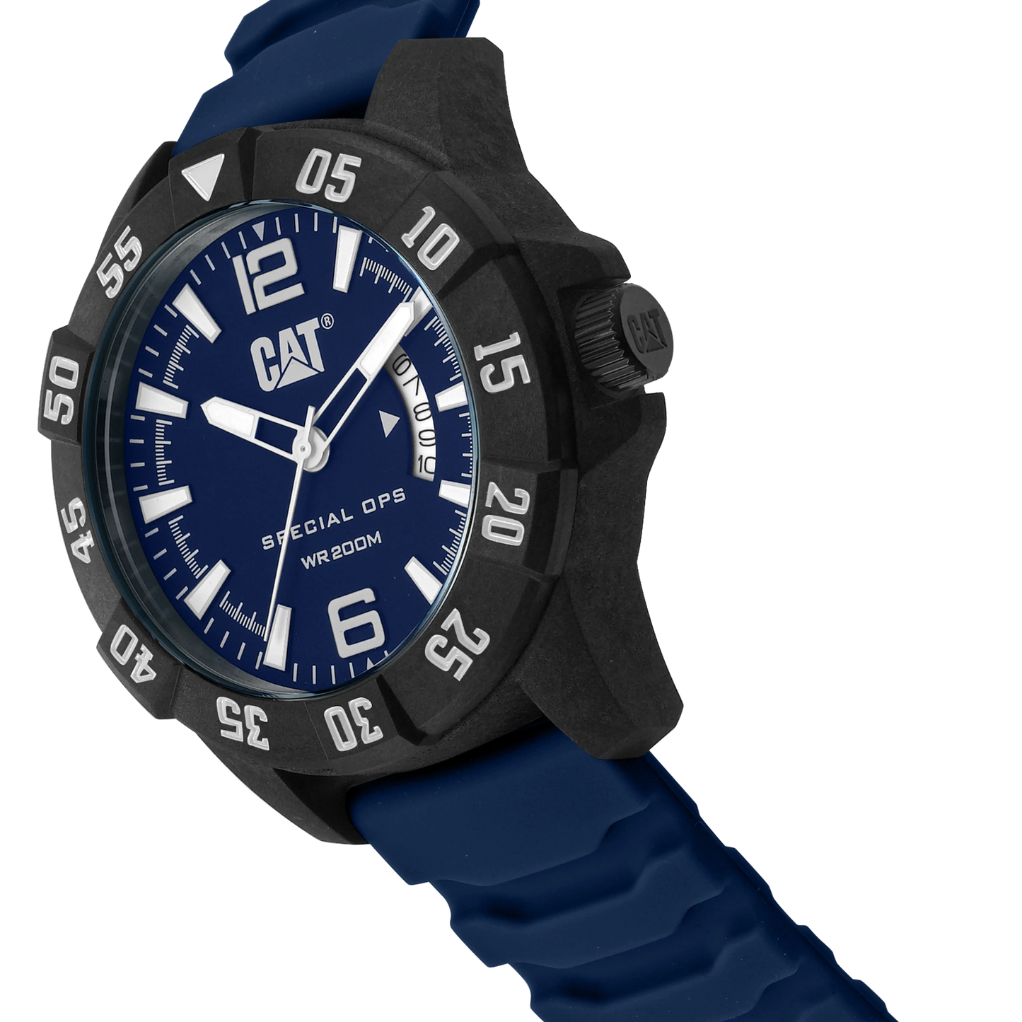 CATERPILLAR K412126632 Special Ops 3 Blue Rubber Strap