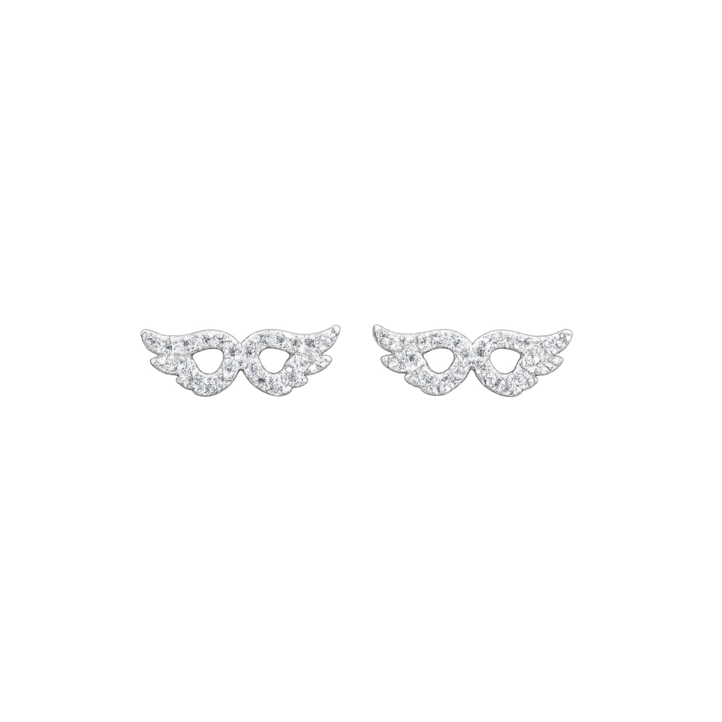Earrings N02200G Steel Hoops with Multicolored Zirconia