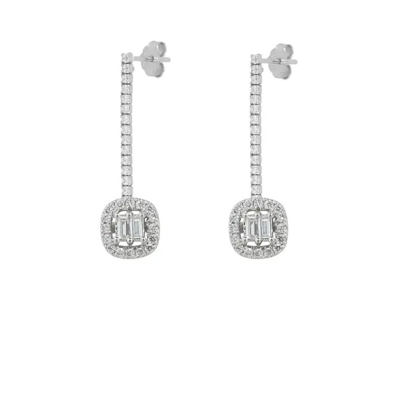 Earrings N02200G Steel Hoops with Multicolored Zirconia