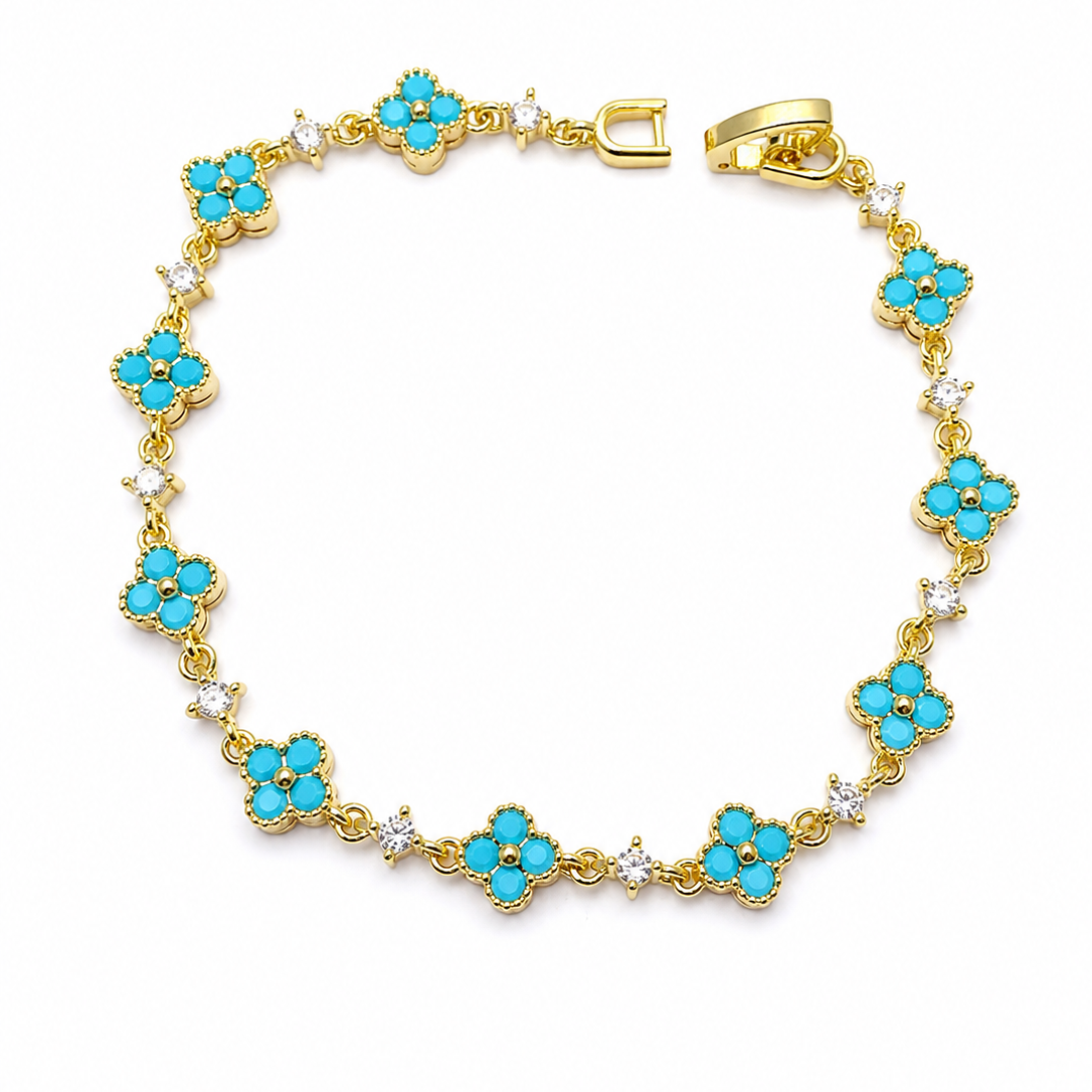 N00965G Riviera Stainless Steel Bracelet with Zirconia
