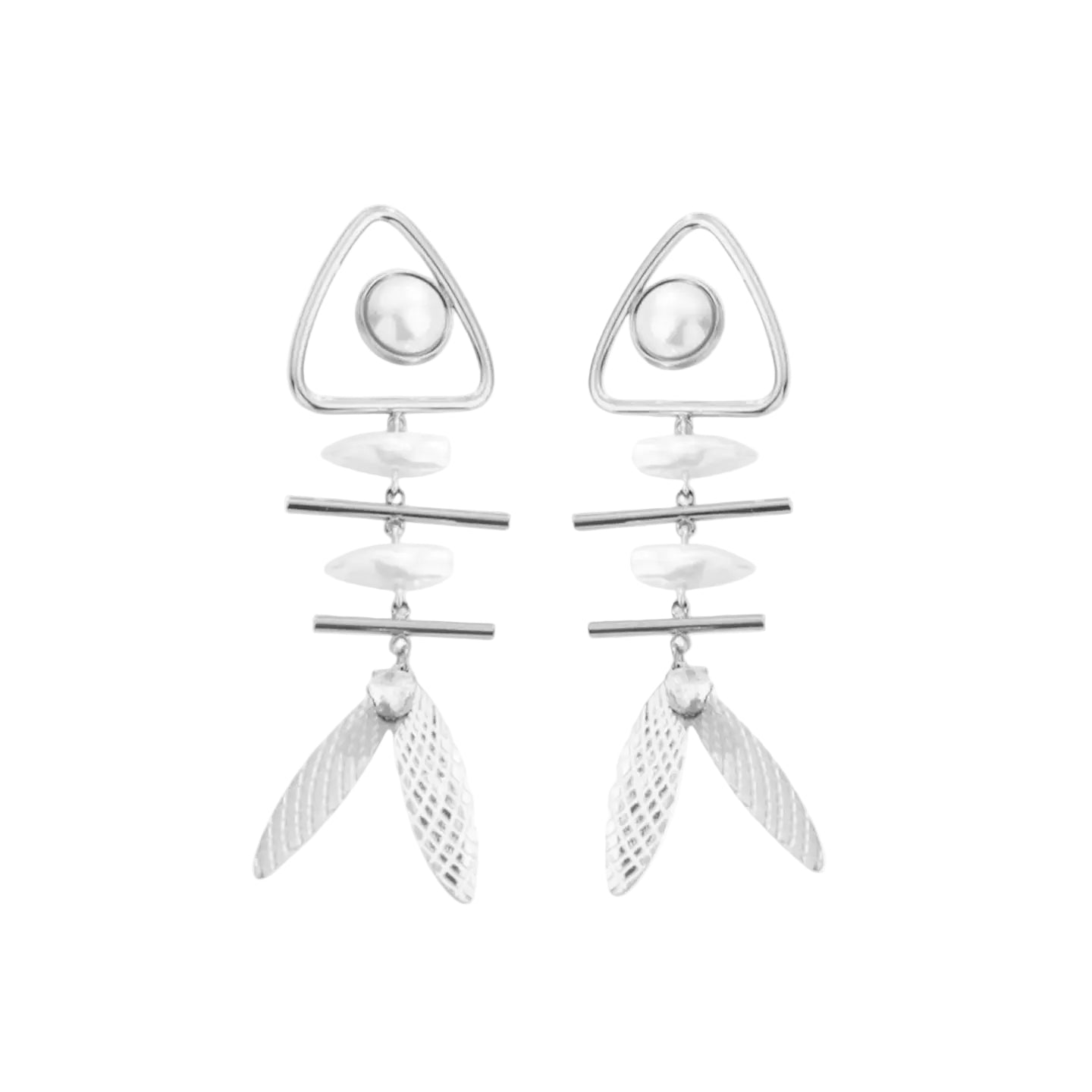 Earrings N02200G Steel Hoops with Multicolored Zirconia