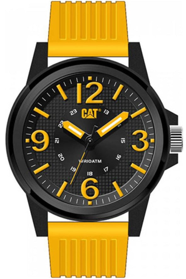 Caterpillar LF11127137 Groovy Yellow Rubber Strap