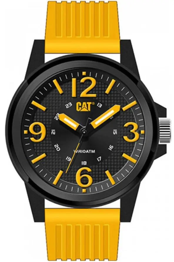 Caterpillar LF11127137 Groovy Yellow Rubber Strap Caterpillar