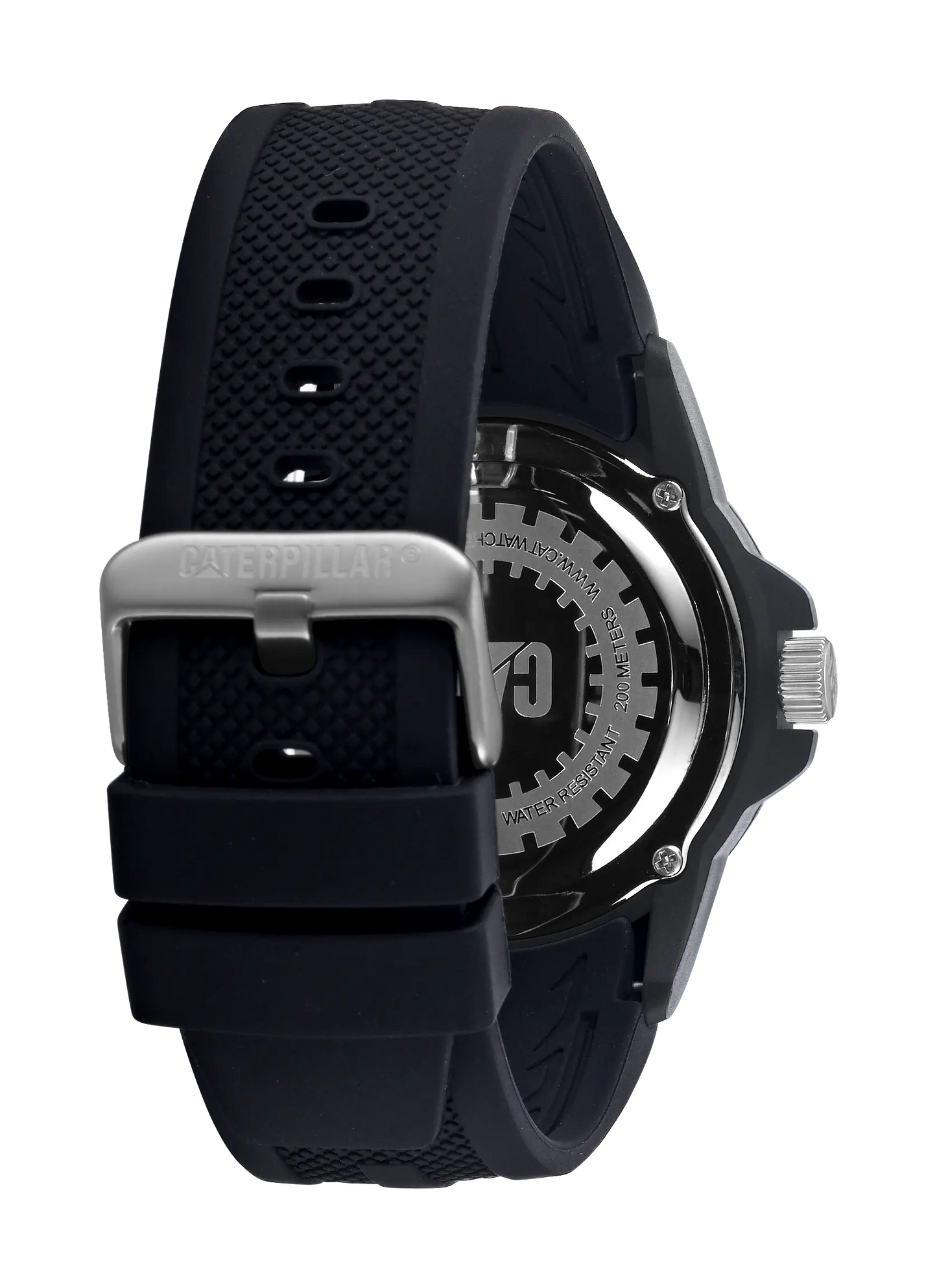 CATERPILLAR LR16121137 Diver Black Rubber Strap Caterpillar