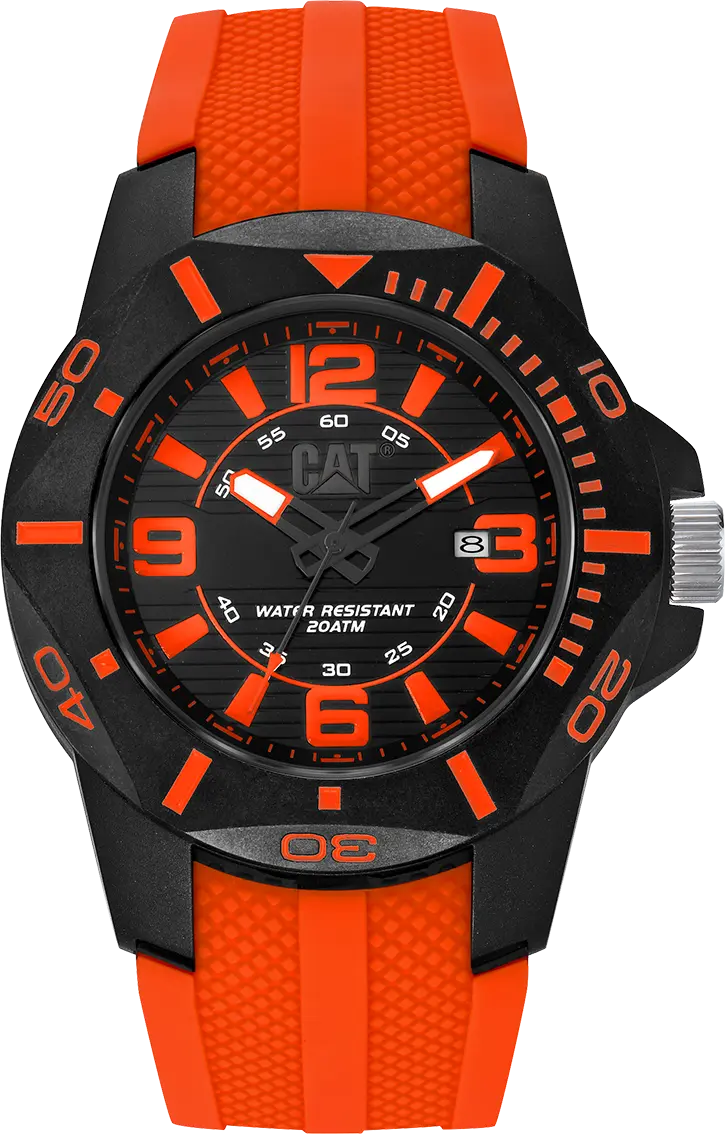 CATERPILLAR LR16128138 Diver Orange Rubber Strap