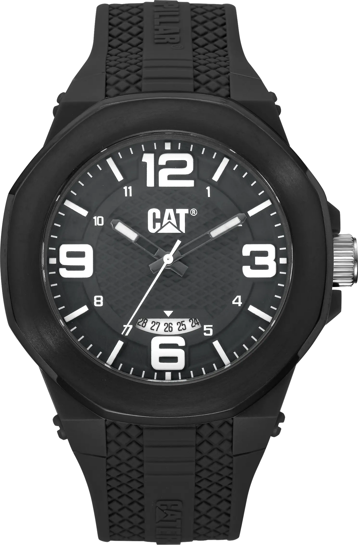 Caterpillar LT16121532 Hive Black Silicon Strap