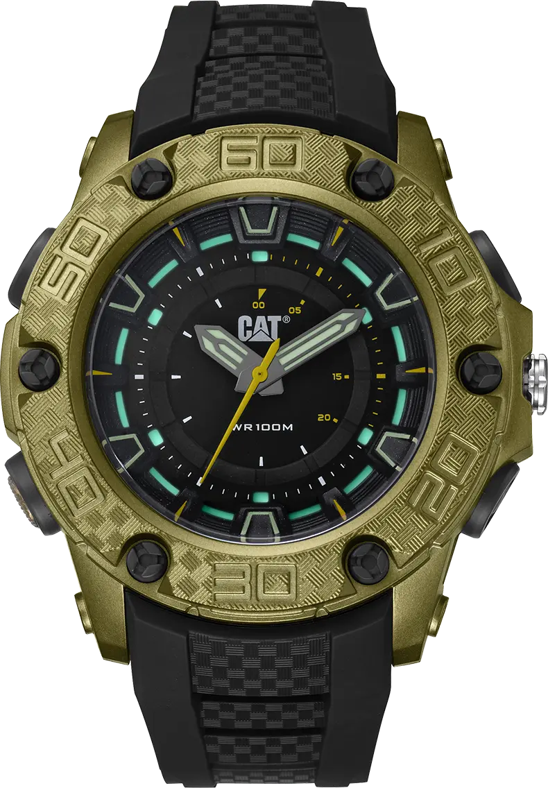 Caterpillar LU13023123 P10 Black Rubber Strap