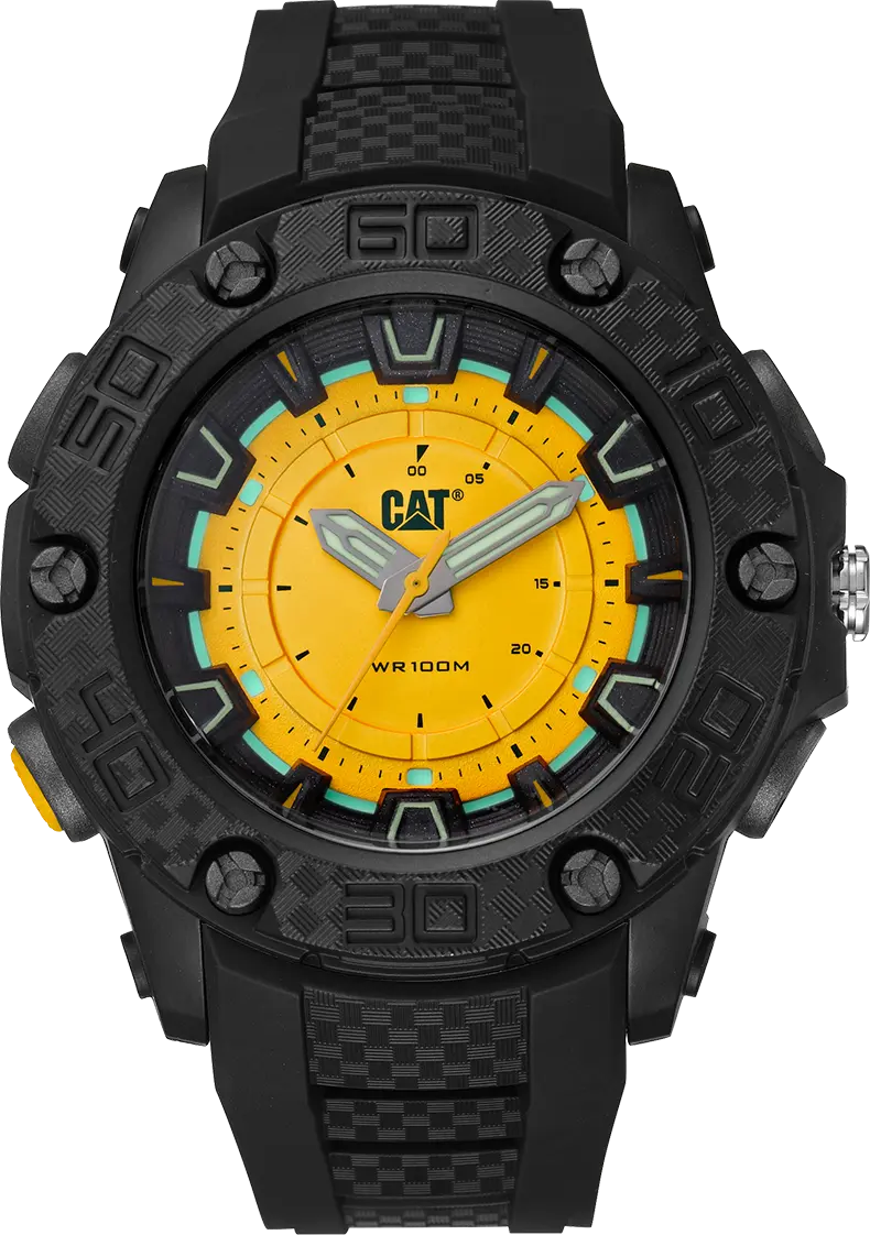 Caterpillar LU16021721 P10 Black Rubber Strap