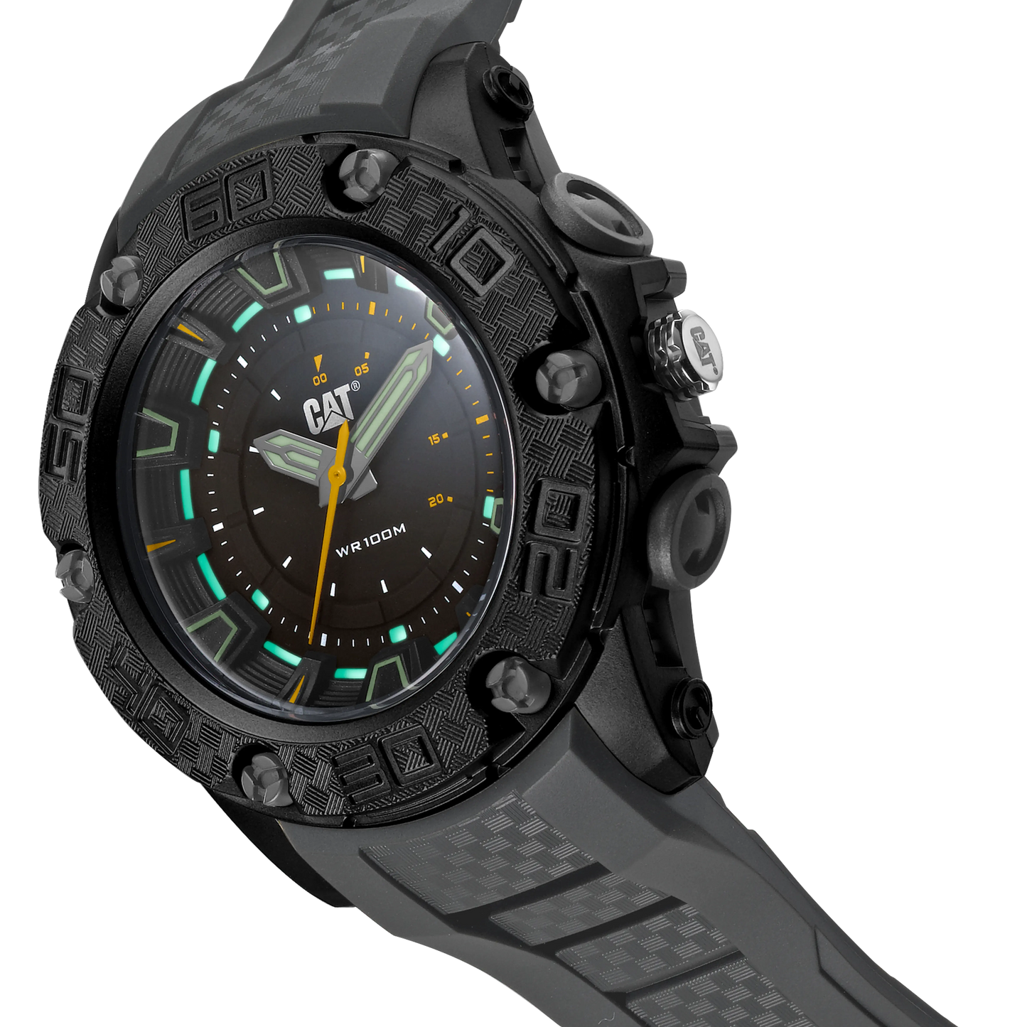 Caterpillar LU16025127 P10 Shark Grey Rubber Strap