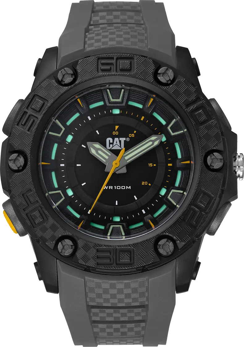 Caterpillar LU16025127 P10 Shark Grey Rubber Strap