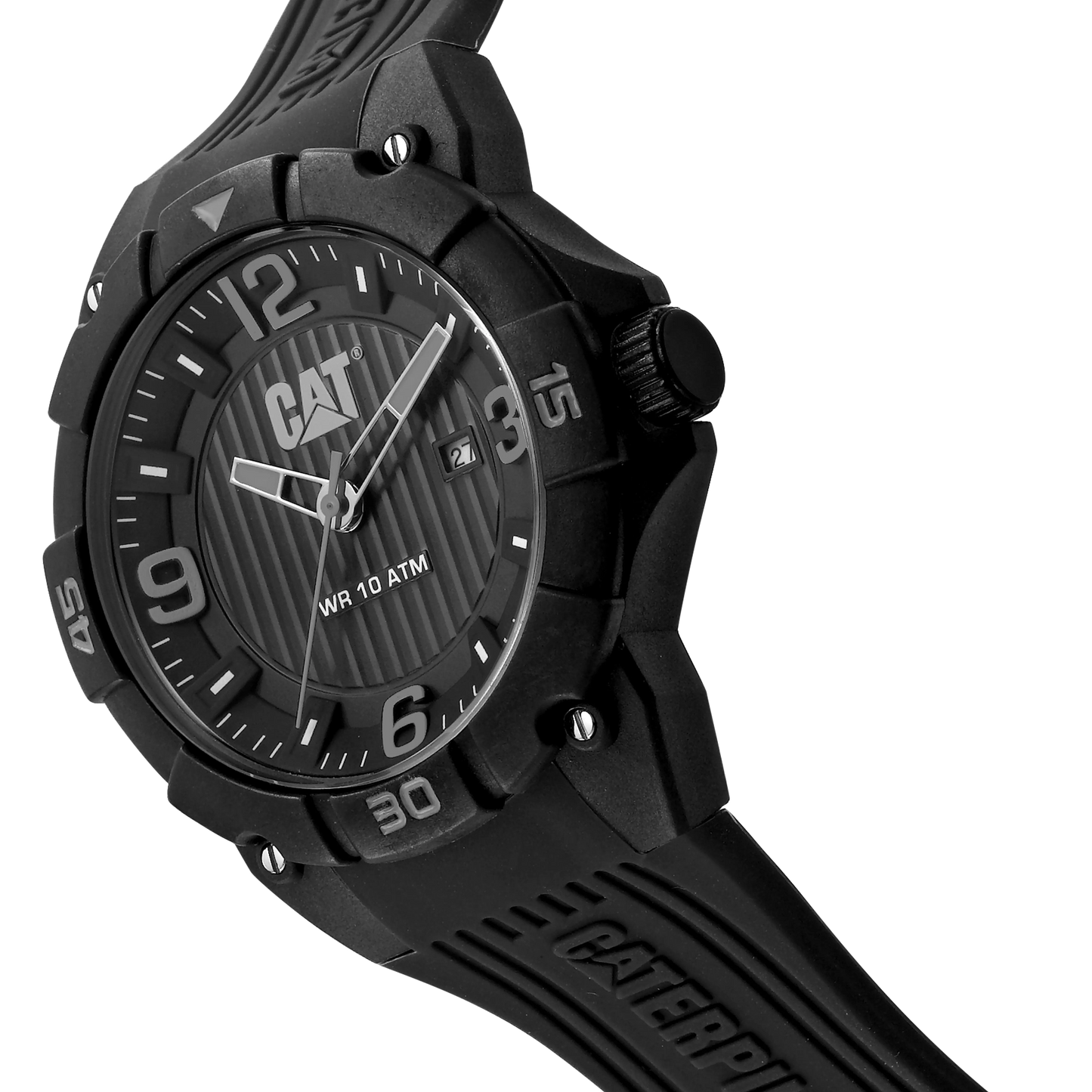CATERPILLAR LW16121131 Drift Black Silicon Strap