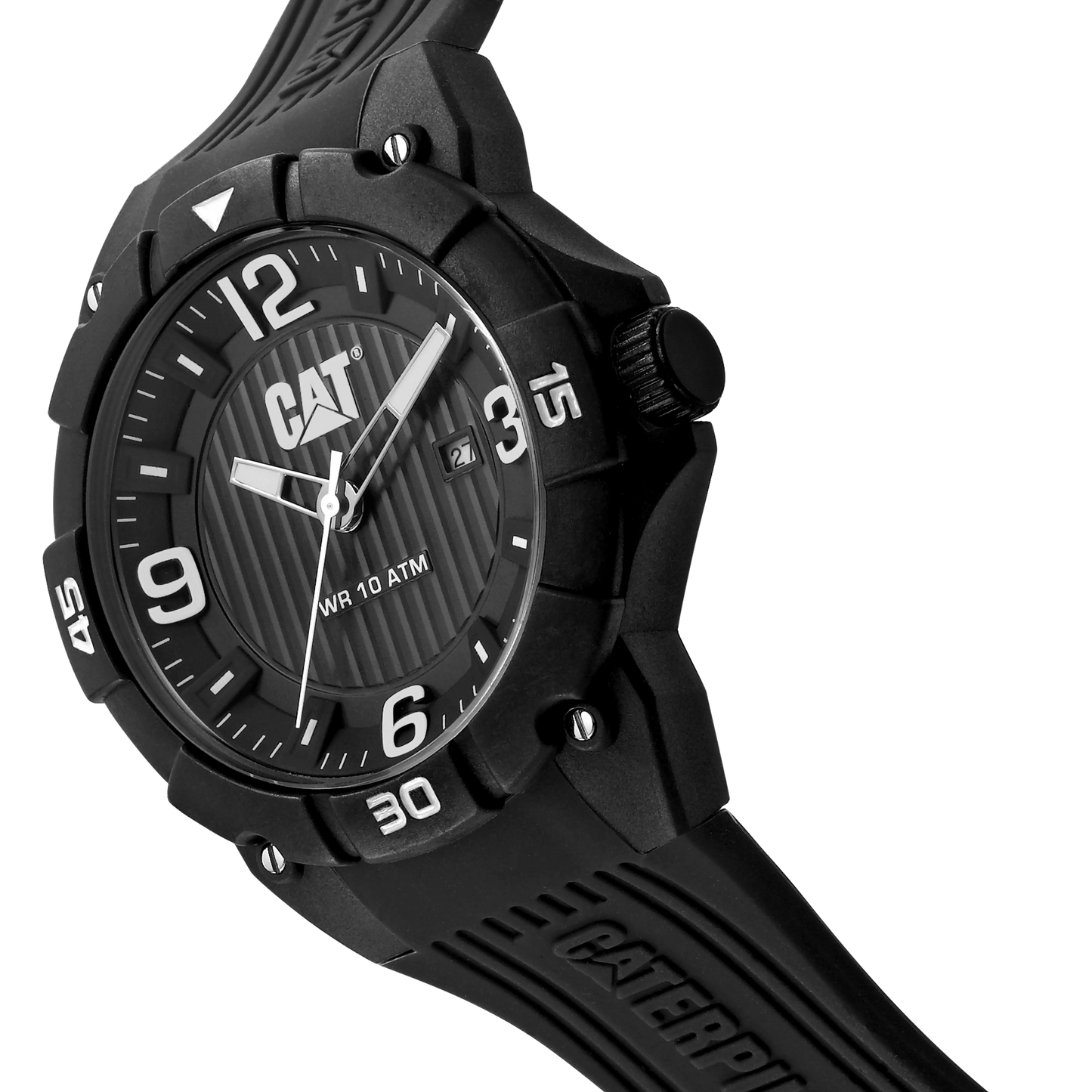 CATERPILLAR LW16121132 Drift Black Silicon Strap