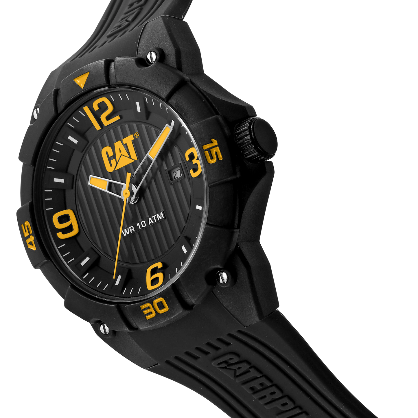 CATERPILLAR LW16121137 Drift Black Silicon Strap