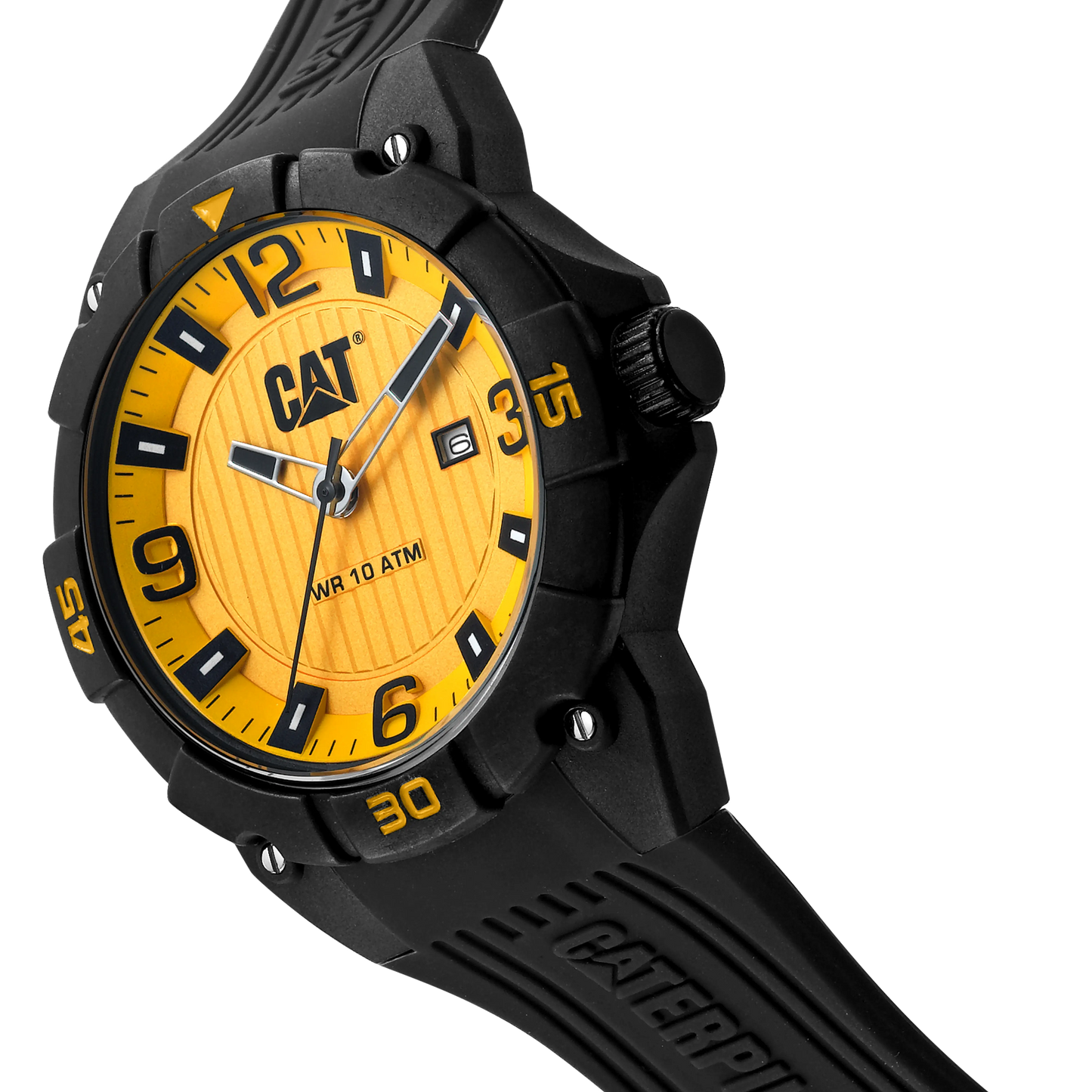 CATERPILLAR LW16121731 Drift Black Silicon Strap