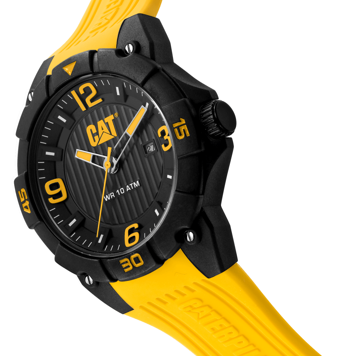 CATERPILLAR LW16127137 Drift Yellow Silicon Strap - Κοσμηματοπωλείο Goldy