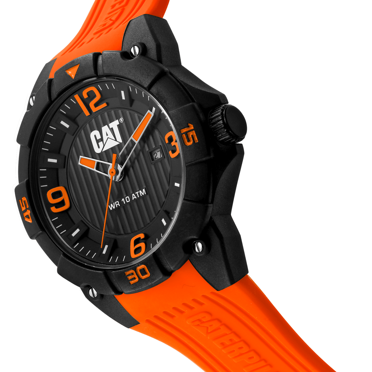 CATERPILLAR LW16128138 Drift Orange Silicon Strap - Κοσμηματοπωλείο Goldy