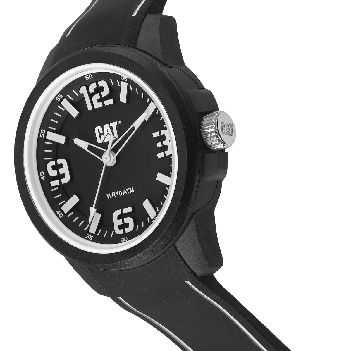 CATERPILLAR LZ11021122 Linevolt Black Silicon Strap - Κοσμηματοπωλείο Goldy