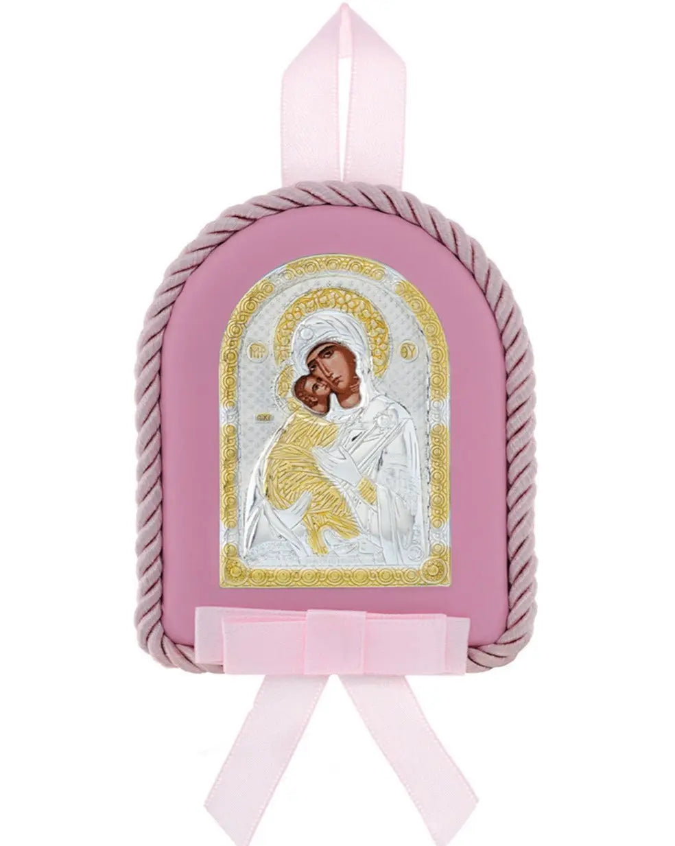 Silver Amulet MA/D1110E-C for a Newborn Baby Boy