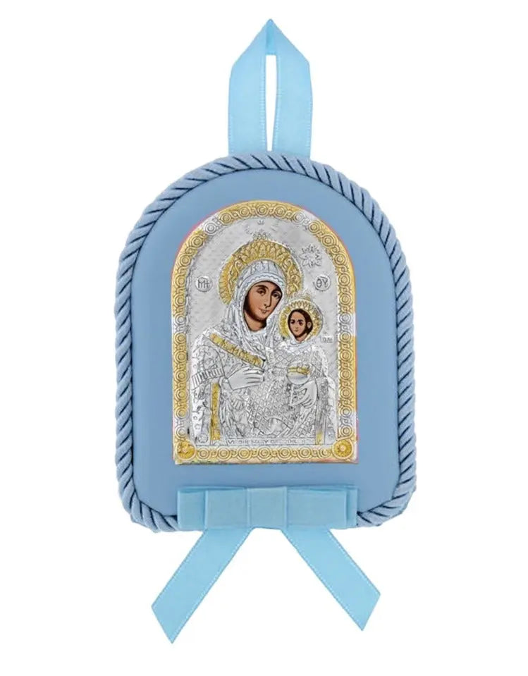 MA/D1107O-C Silver Baby Boy Amulet