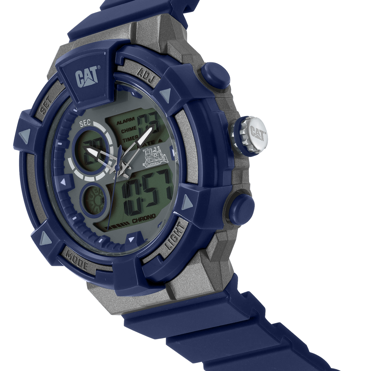 CATERPILLAR MI15526536 Dualmode Blue Silicon Strap - Κοσμηματοπωλείο Goldy