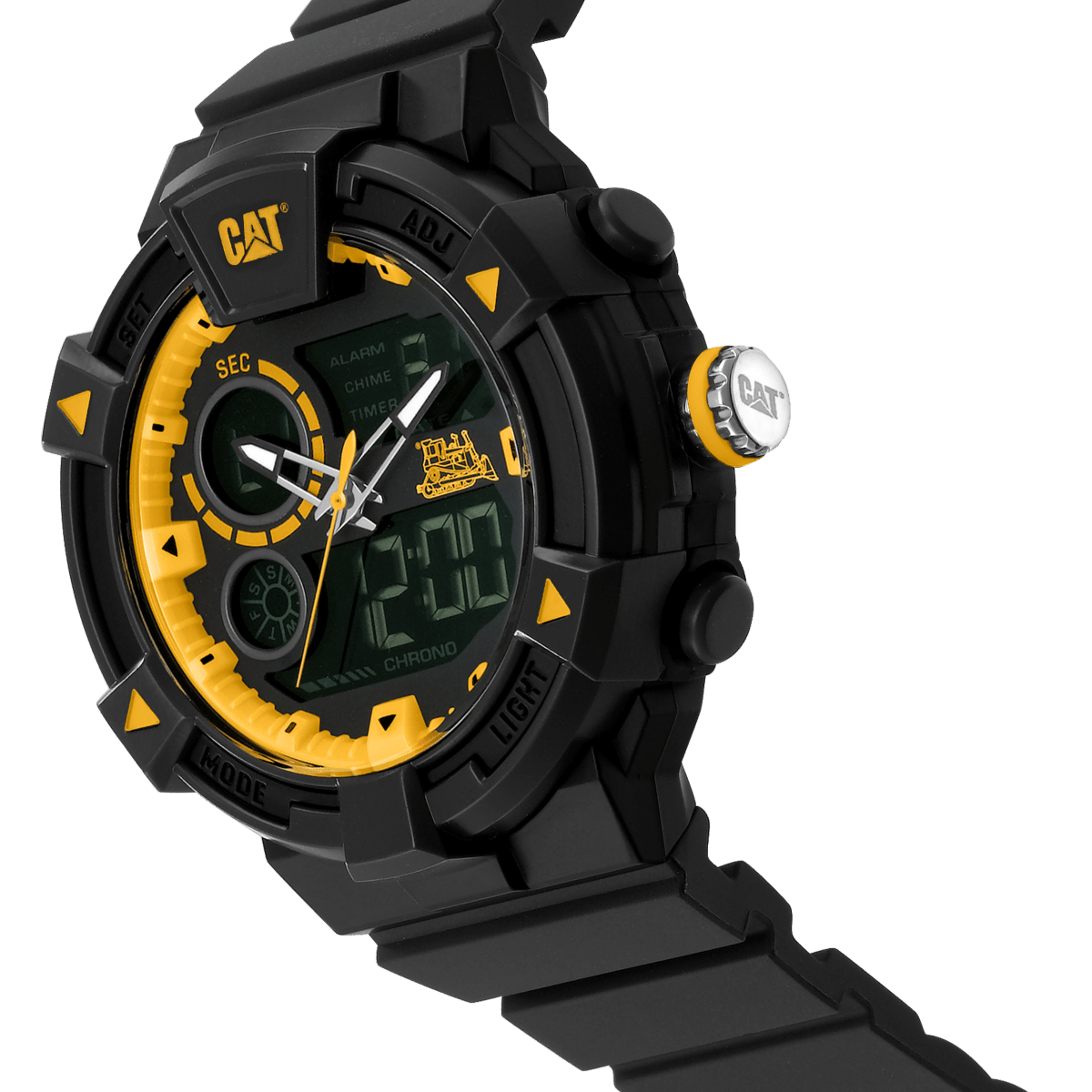 CATERPILLAR MI16521137 Dualmode Black Silicon Strap - Κοσμηματοπωλείο Goldy