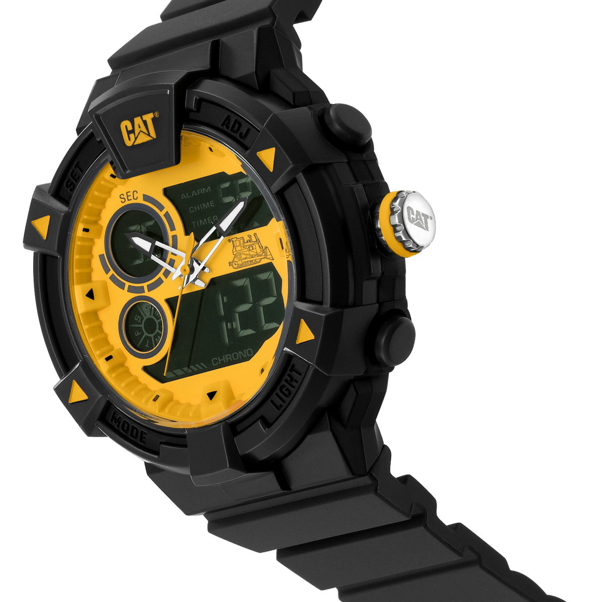 CATERPILLAR MI16521731 Dualmode Black Silicon Strap - Κοσμηματοπωλείο Goldy