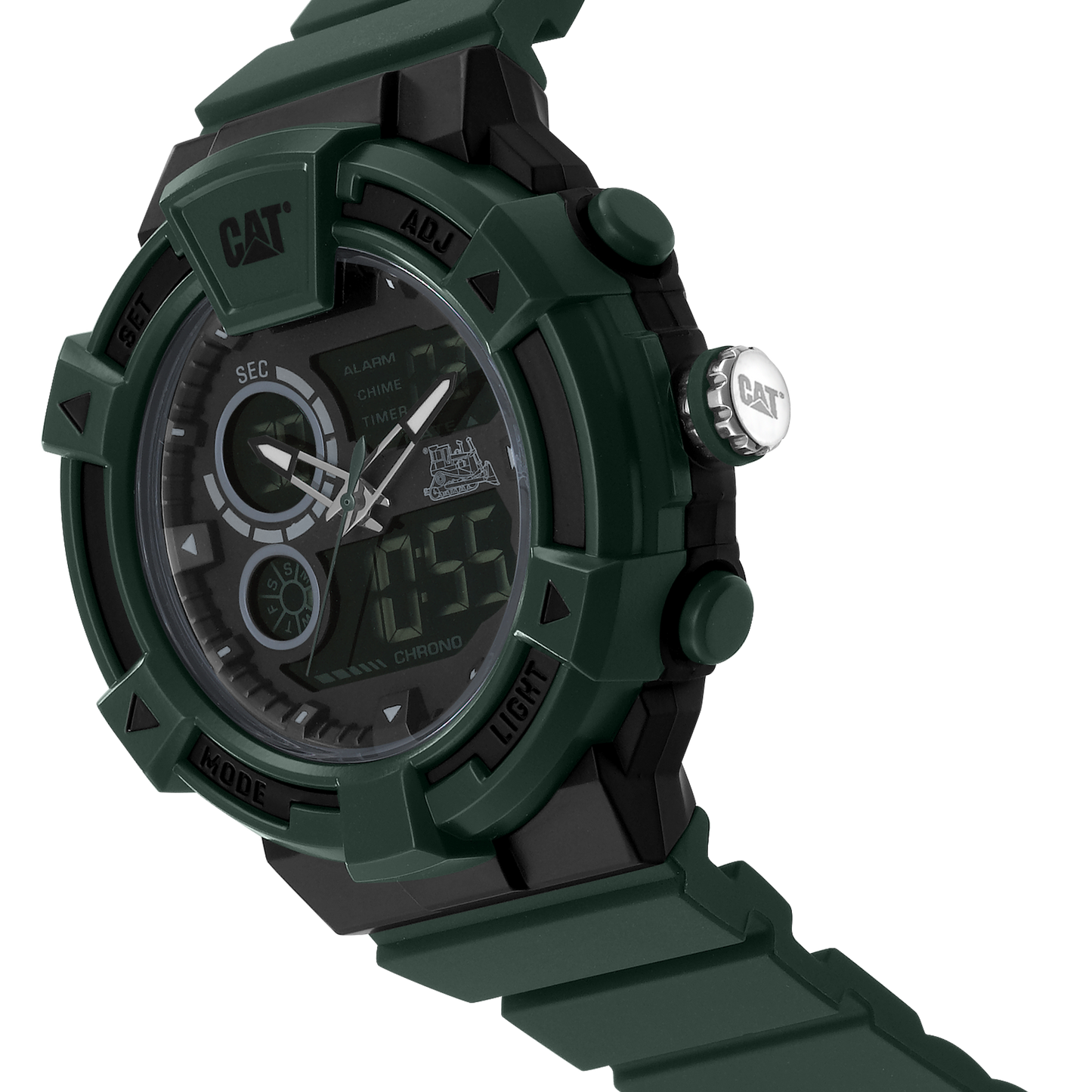 CATERPILLAR MI16523133 Dualmode Green Silicon Strap
