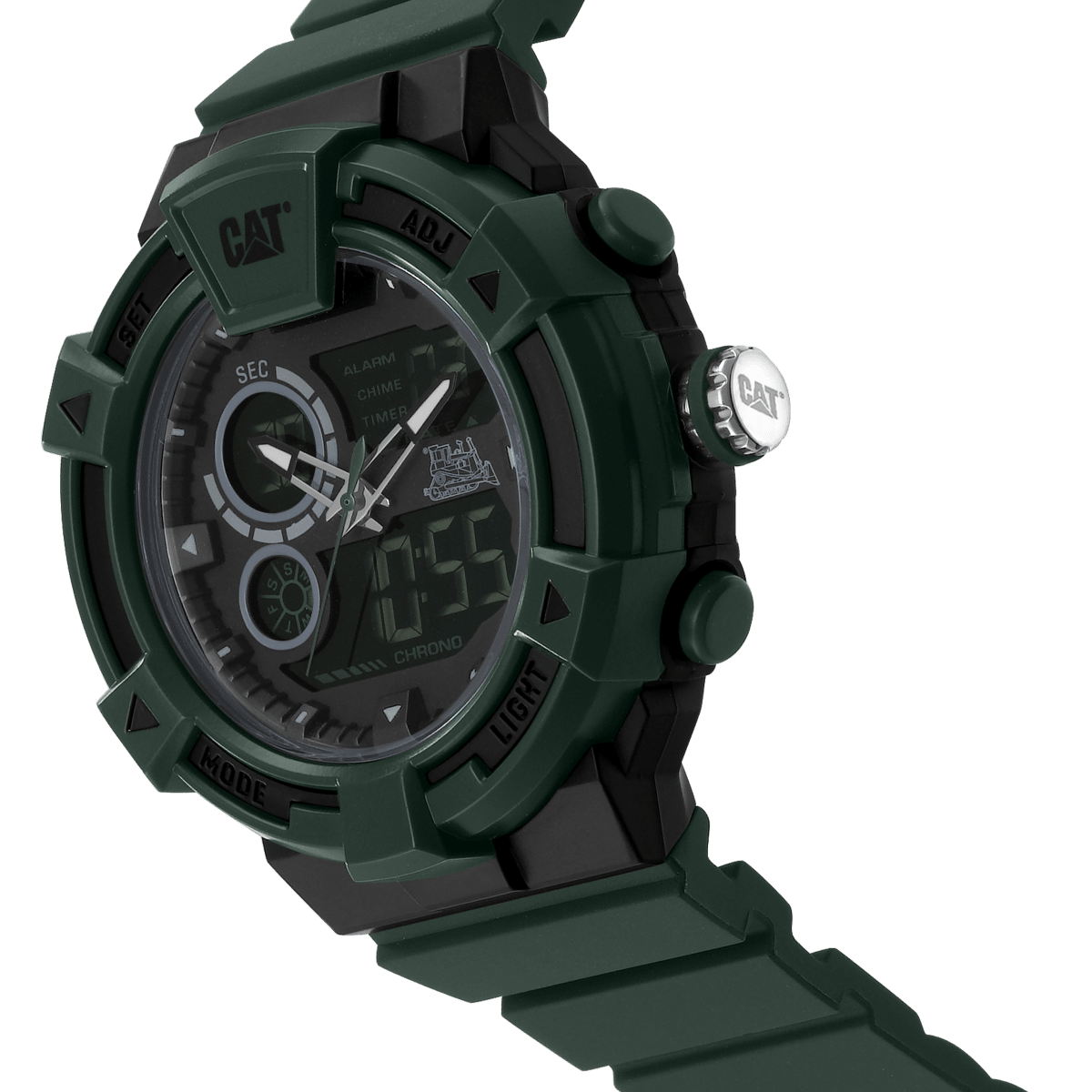 CATERPILLAR MI16523133 Dualmode Green Silicon Strap - Κοσμηματοπωλείο Goldy