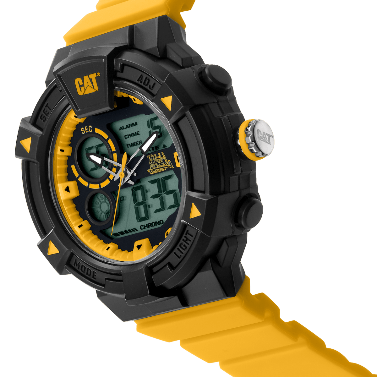 CATERPILLAR MI16527137 Dualmode Yellow Silicon Strap - Κοσμηματοπωλείο Goldy