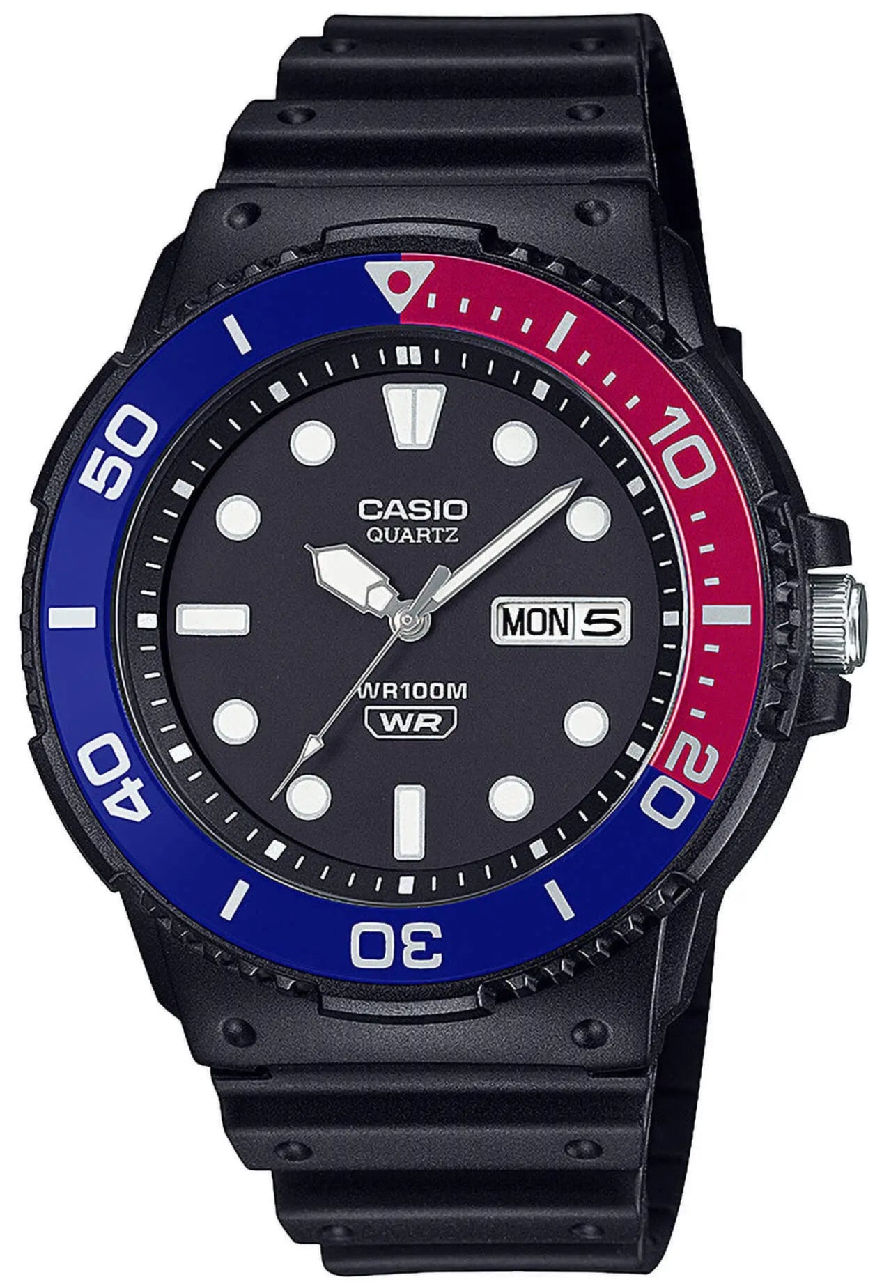 CASIO MRW-230H-1E2VEF Collection Black Rubber Strap